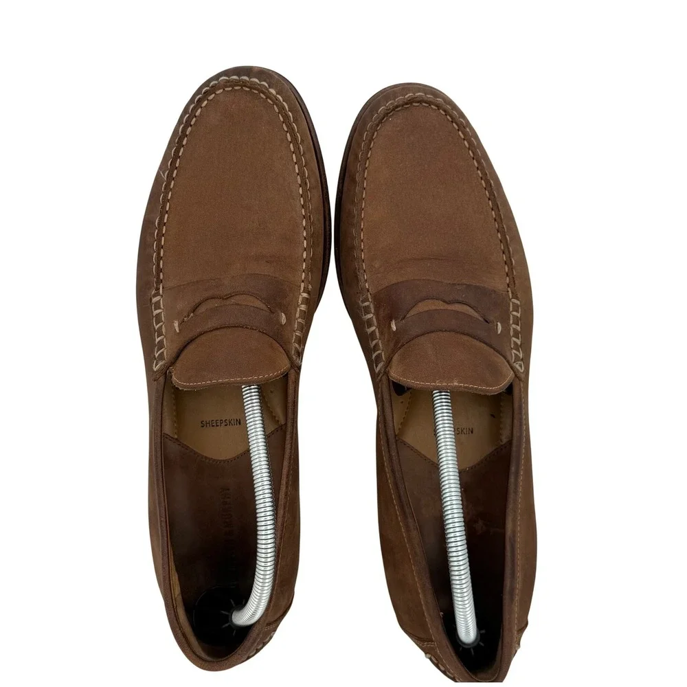 Johnston & Murphy‎ Penny Loafers Quiet Luxury Menswear Ivy League 12M Sheepskin